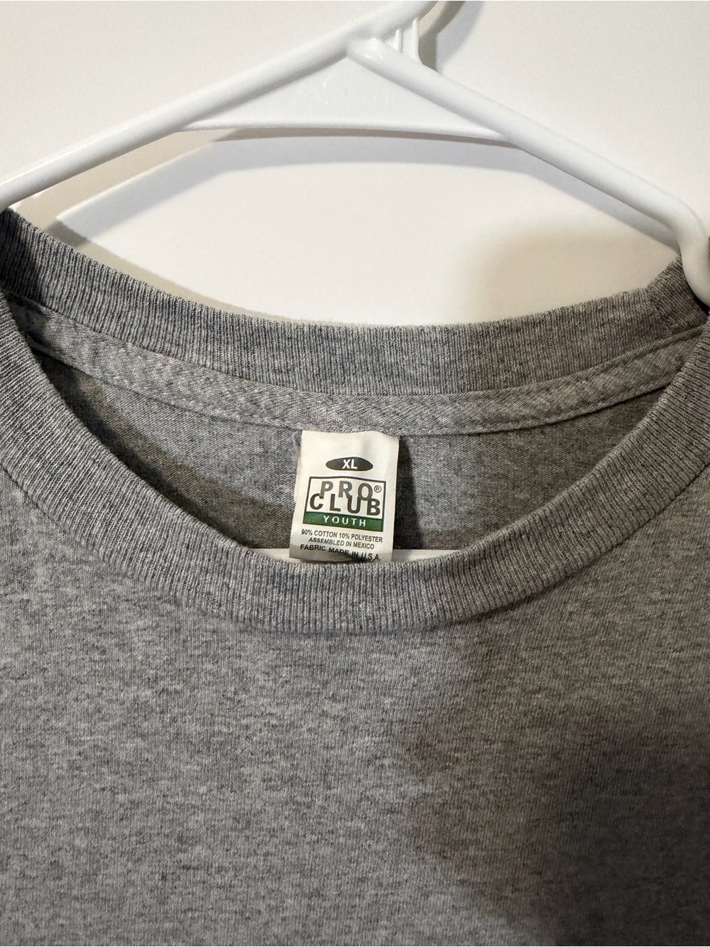 Pro Club Youth Crewneck Sweater in Heather Gray